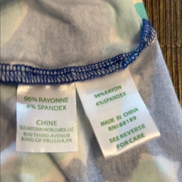 Lilly Pulitzer Georgia May Palazzo pants Ocean Jewels size XL - Picture 4 of 5